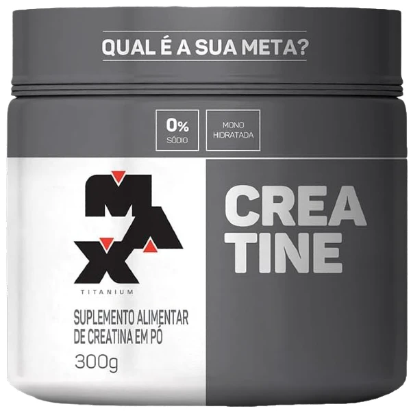 Pote de Creatina Max Titanium 300g Monoidratada