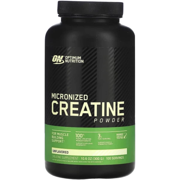 Creatina Optimum Nutrition Micronized importada pote 300g