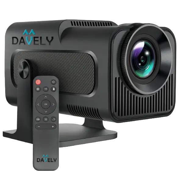Melhores Projetores Hy320 Davely Smart TV Android WiFi6 preto