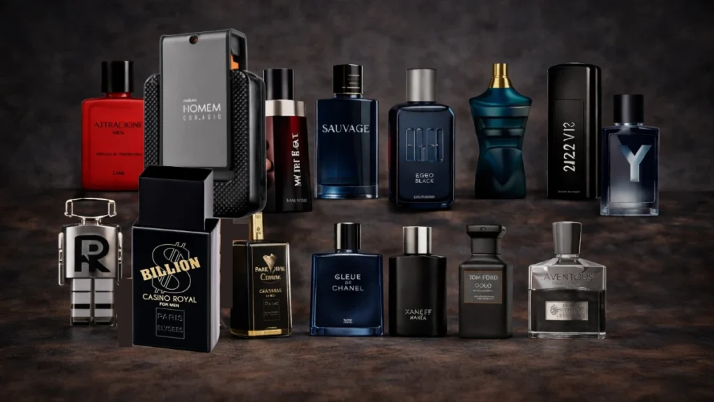 Seleção dos 15 melhores perfumes masculinos nacionais e importados com alta projeção.