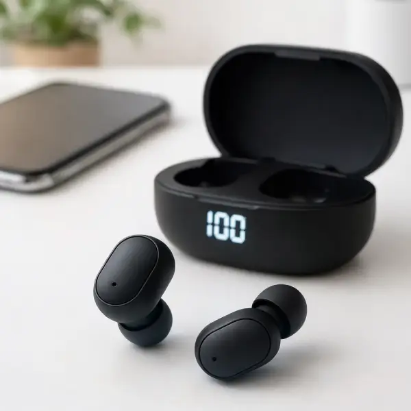 Fone Bluetooth Sem Fio com Visor de Bateria Fone Bluetooth Sem Fio com Visor de Bateria