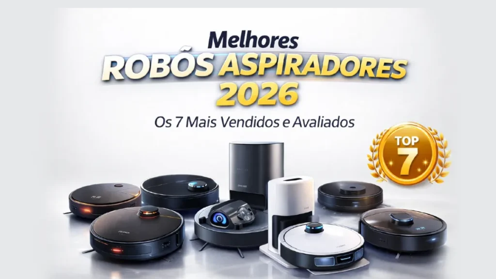 Melhores Robôs aspiradores inteligentes de última geração realizando limpeza